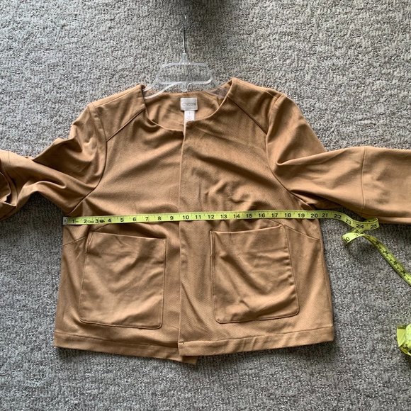 NWT Chico's Faux Suede Perforated Jacket - Size 1(Small) - Picture 8 of 9